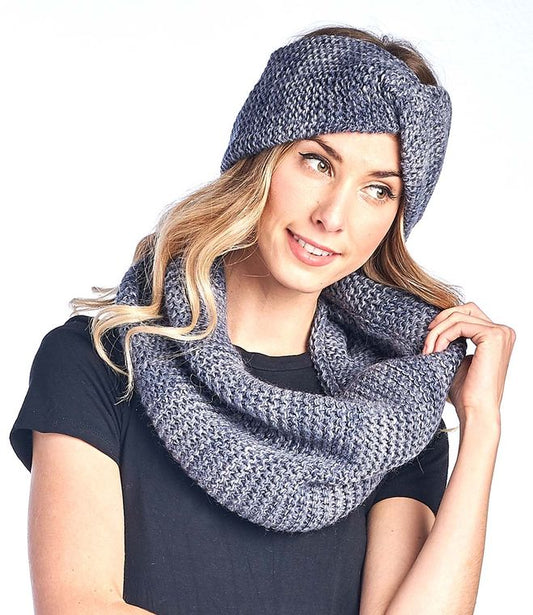 Alpaca Headband - Highland - Blue Stone