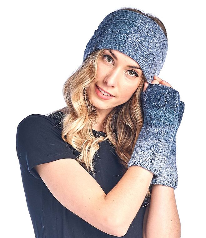 Alpaca Headband - Fade - Azul
