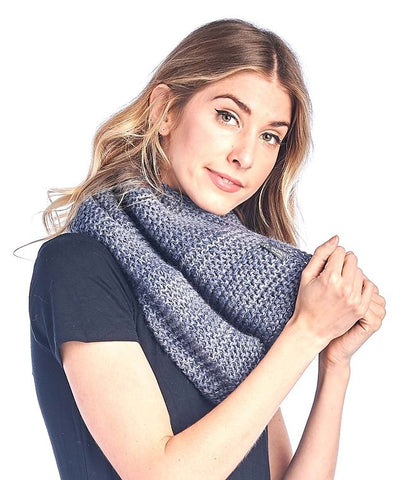 Alpaca Neck Warmer - Highland - Blue Stone