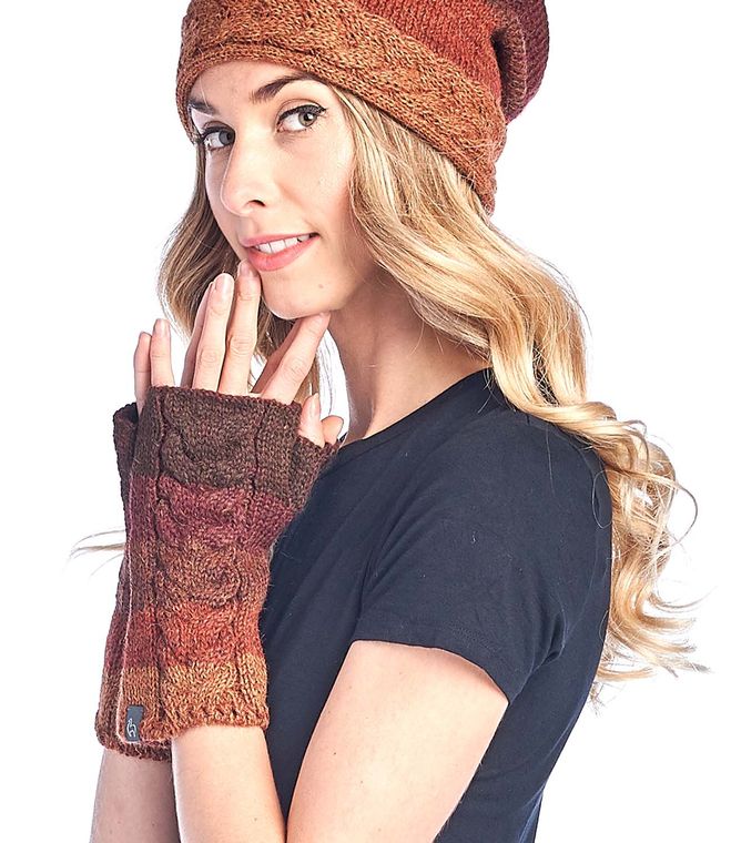 Alpaca Gloves - Fade - Autumn