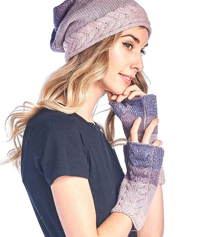 Alpaca Gloves - Fade - Berry