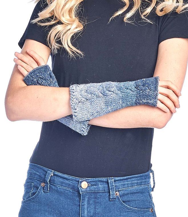 Alpaca Gloves - Fade - Azul