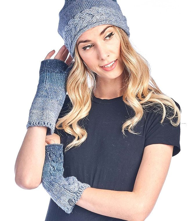 Alpaca Gloves - Fade - Azul