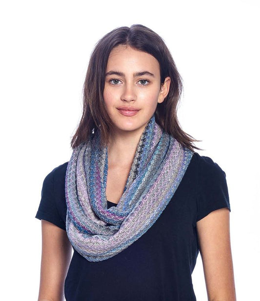 Alpaca Infinity Scarf - Printed - Berry