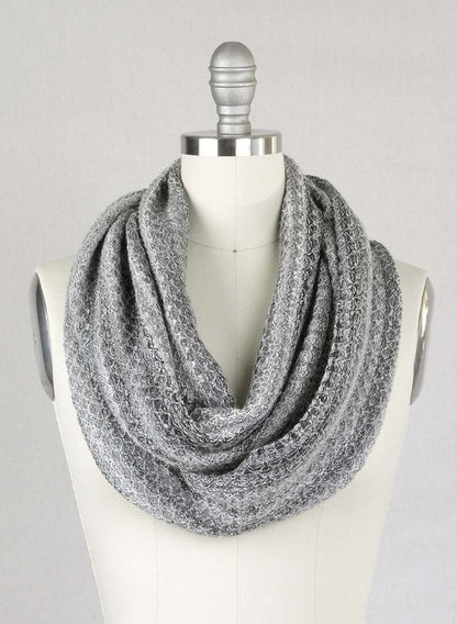 Alpaca Infinity Scarf - Printed - Monochrome
