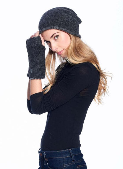 Alpaca Beanie Hat - Rustic - Carbon