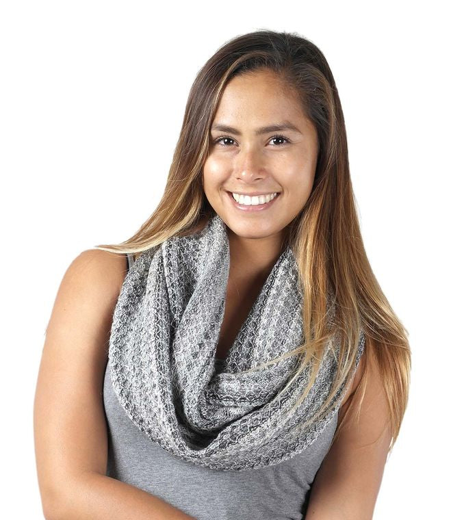 Alpaca Infinity Scarf - Printed - Monochrome