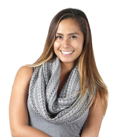 Alpaca Infinity Scarf - Printed - Monochrome