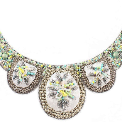 Blossom in White Necklace