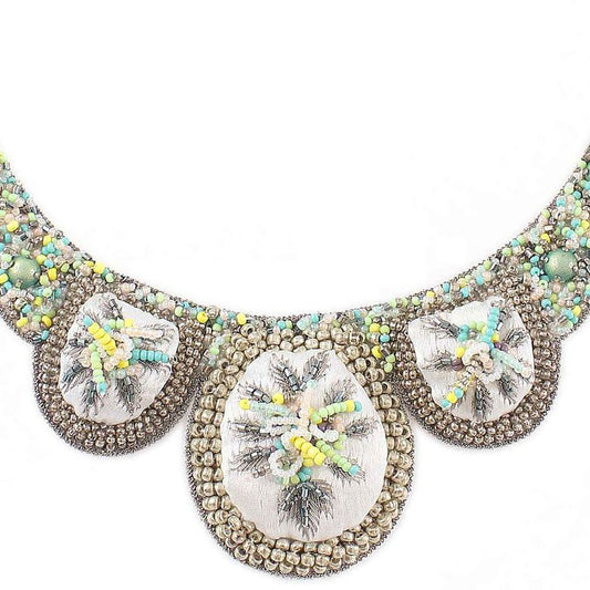 Blossom in White Necklace