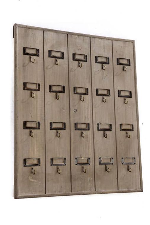 Rustic Recycled Pine Hotel Keyrack