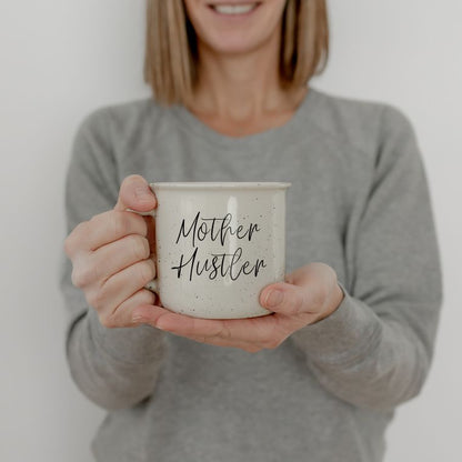 Mothers Day Gift + Mom Boss Gift Ideas, Mother Hustler Ceramic Coffee Mugs Double-Sided