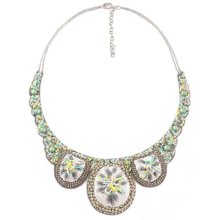 Blossom in White Necklace