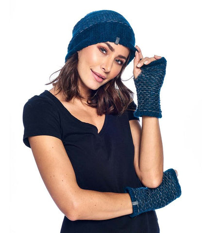 Alpaca Gloves - Stitch - Teal