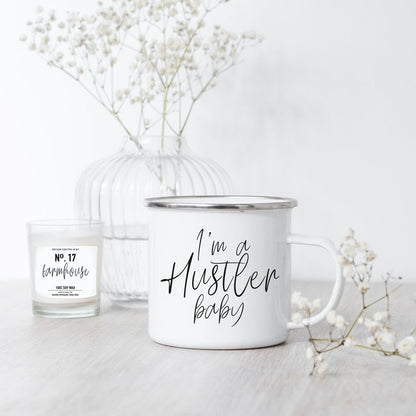 Farmhouse Style Kitchen Decor, Modern Coffee Mugs With Funny Quotes, Mom Humor, 18oz Metal, USA Made